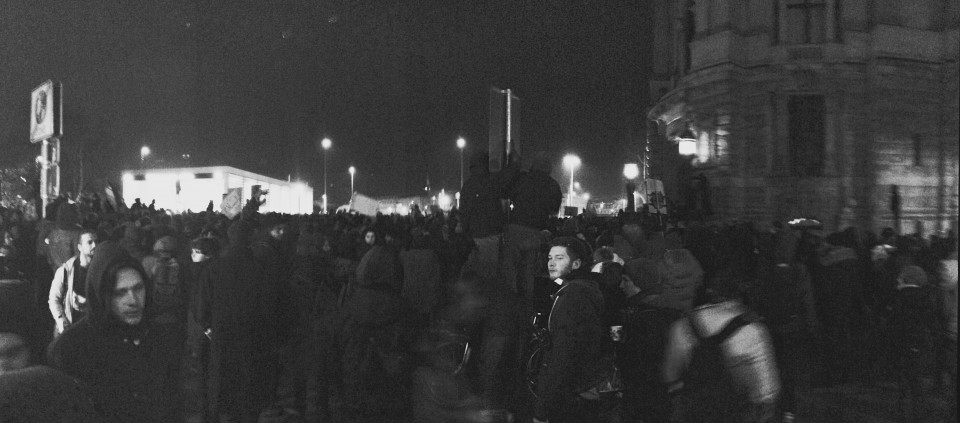 #NoLegida – Leipzig an einem Mittwochabend im Januar 2015.