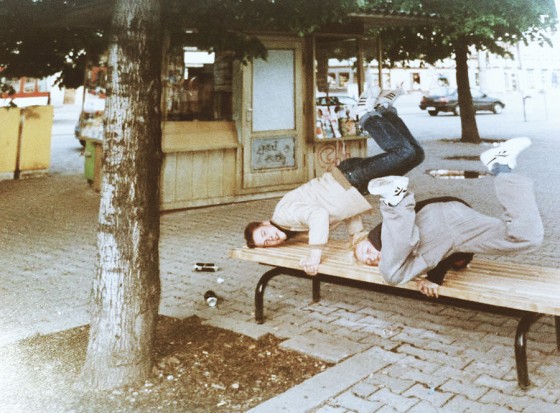 Michél Meier (Triple-M) & Thomas Hübner (Clueso) – Domplatz, Erfurt (1996).