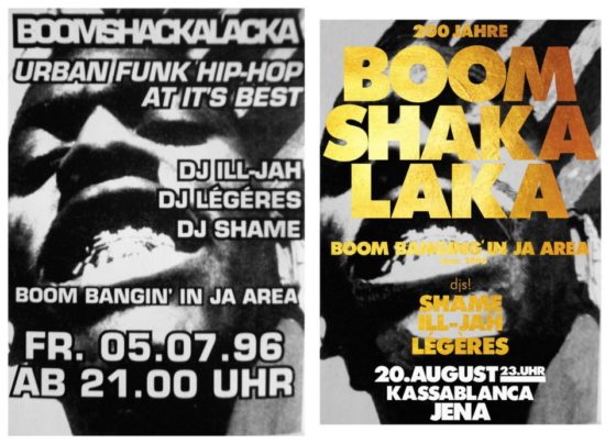 Boomshakalaka – Flyer 1996 / 2016.